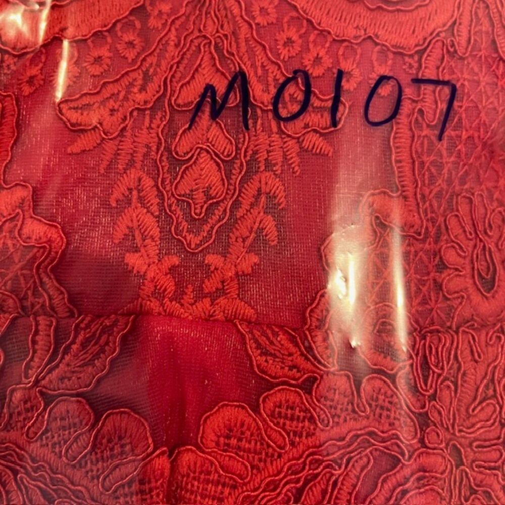 Saylor Raspberry Rita Mini Dress Open Back‎ Mock Neck Lacy Lined Size Small - Picture 15 of 15